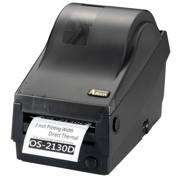 Принтер Argox OS-2130D (термо печать, интерфейсы COM и USB, ширина печати 72 мм, скорость 104 мм/с)